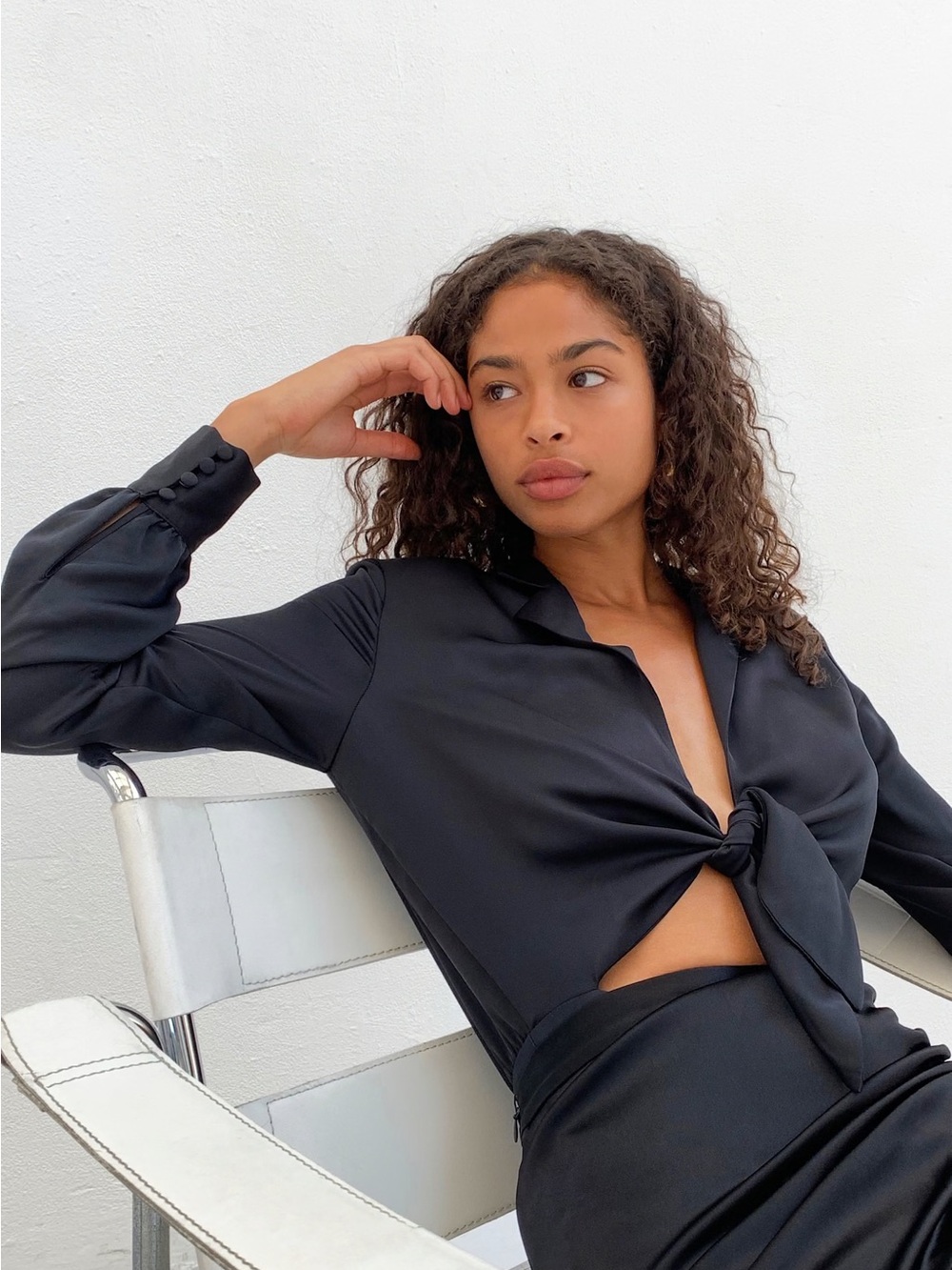 Babaton Ace Bodysuit Black Size Medium Aritzia